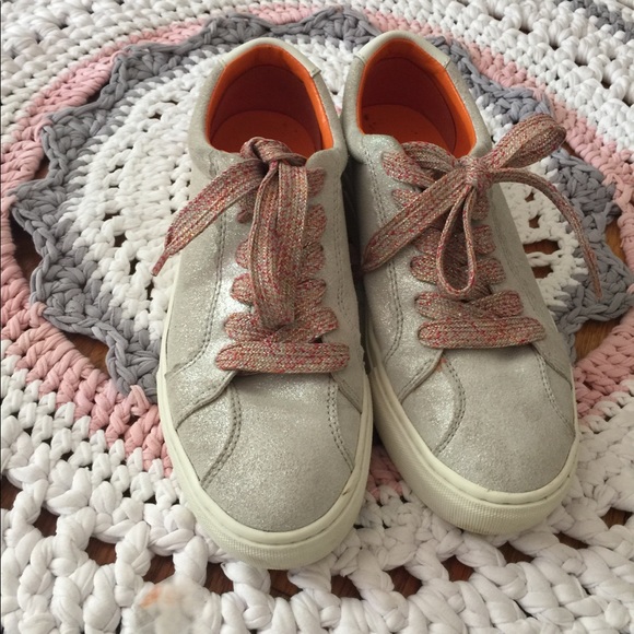 Shoes - Zara shiny sneakers